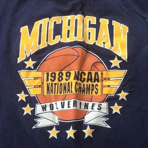 1989 MICHIGAN BASKETBALL NATIONAL CHAMPS SHIRT